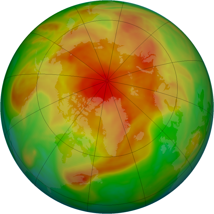 Arctic ozone map for 11 April 2005